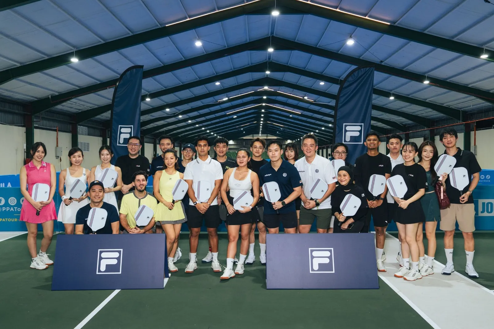 Players of all levels joined FILA’s exclusive Pickleball Clinics, led by UPA Trailblazers Athilla Miasara and Syed Uzair, with Jenn Chia and Jon Liddell