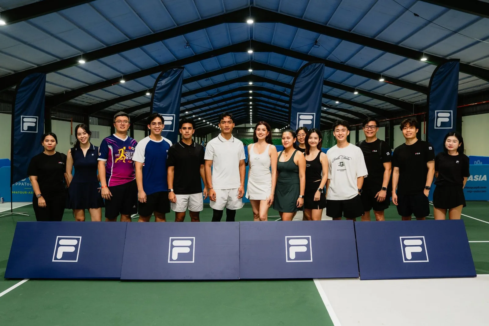 (Day 1) FILA champions inclusivity in pickleball through an exclusive clinic led by UPA Trailblazers Athilla Miasara and Syed Uzair, joined by FILA Performance Icon Amir Ahnaf and Amelia Henderson