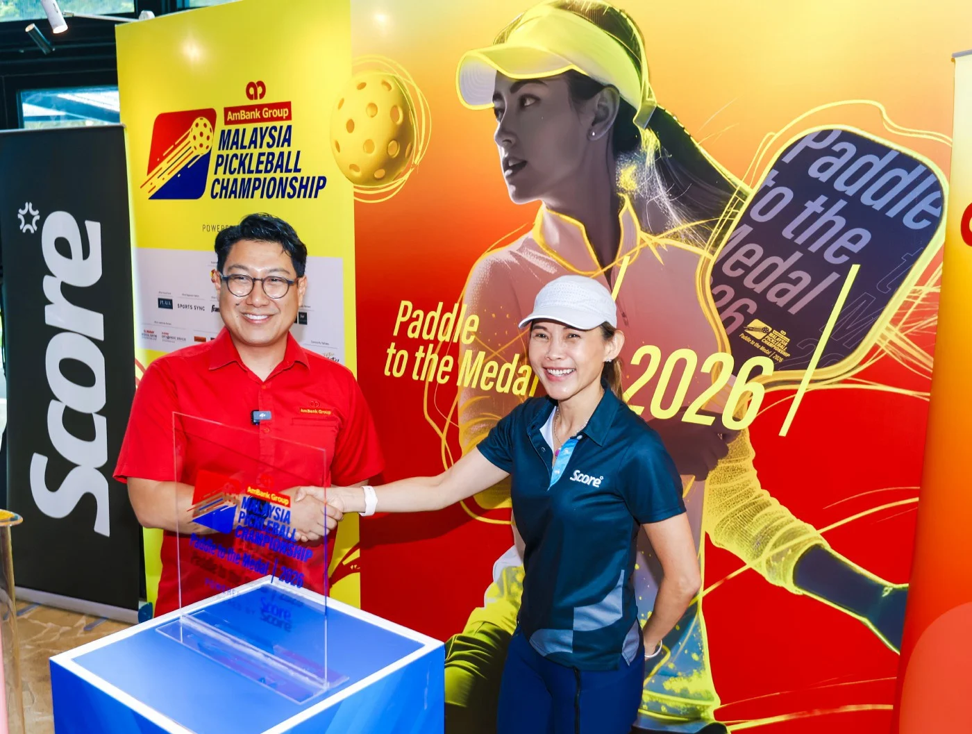 Head of Group Corporate Communications and Marketing Shazman Shahid (left) and SCORE CEO Patricia Tan. Image courtesy of Aswadi Alias.