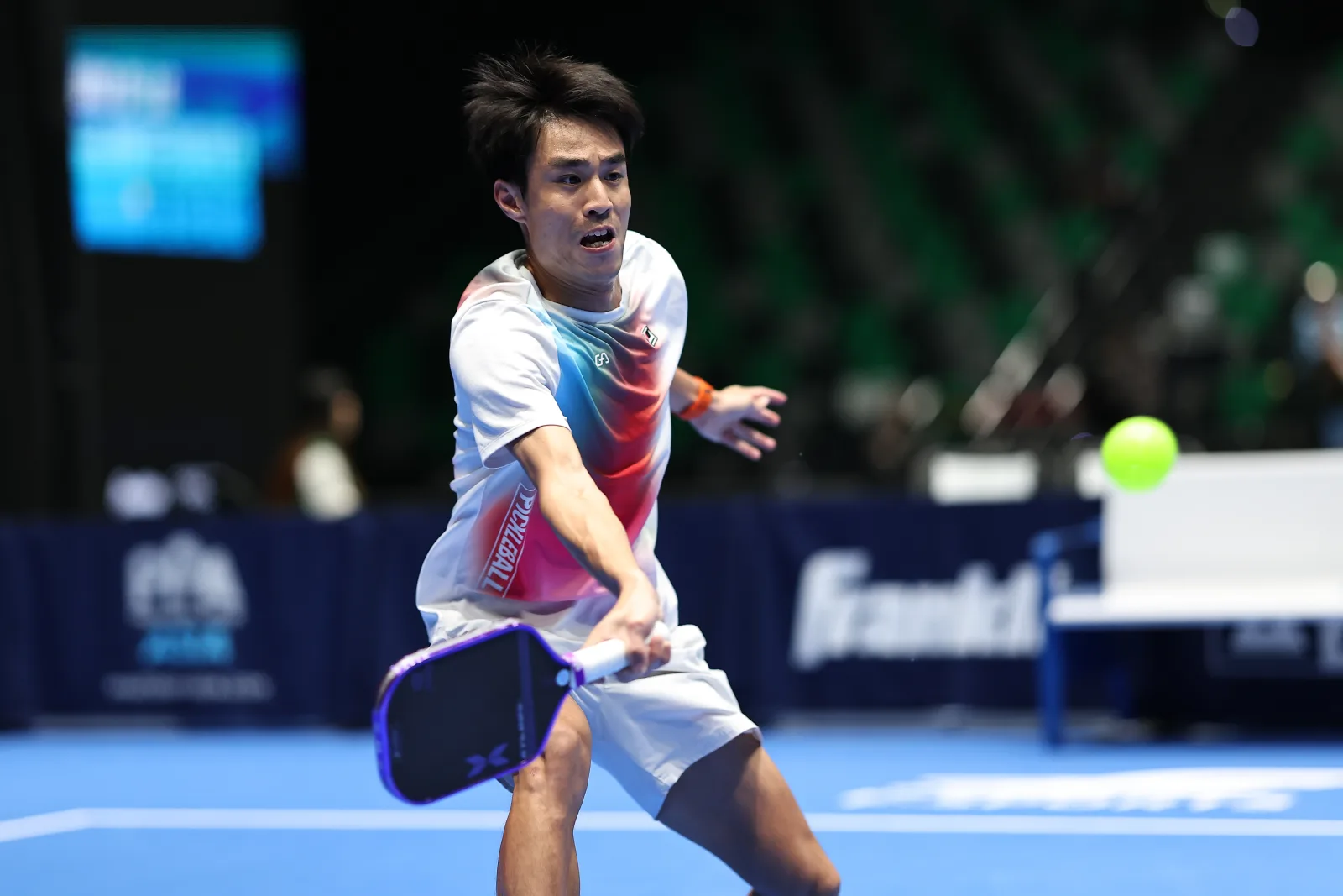 Hong Kit Wong during his Men's Singles win over Francis Chi on Thursday.