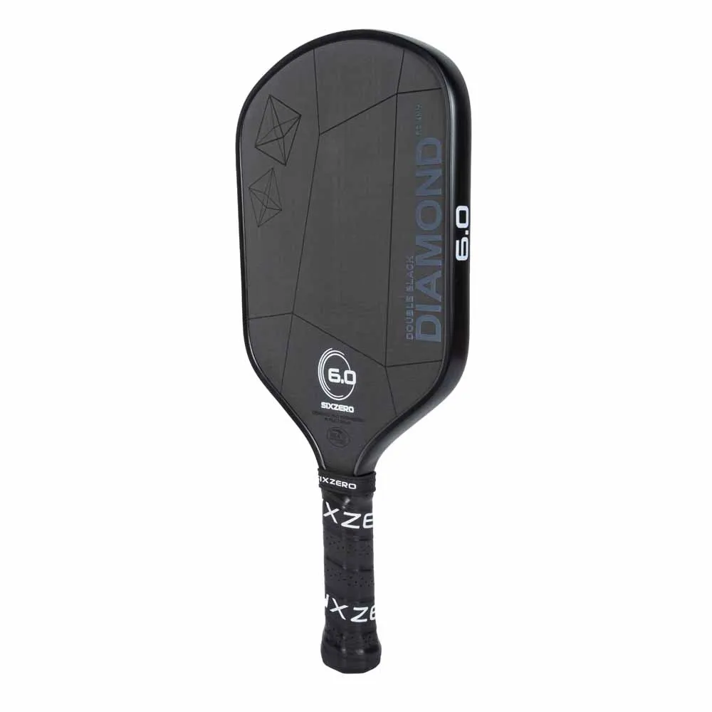 Side view of the Six Zero Double Black Diamond Control 14mm Pickleball Paddle