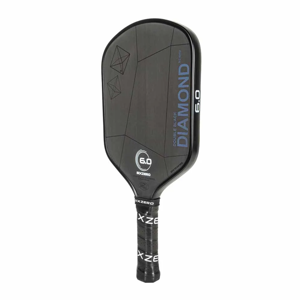 Side view of the Six Zero Double Black Diamond Control 16mm Pickleball Paddle