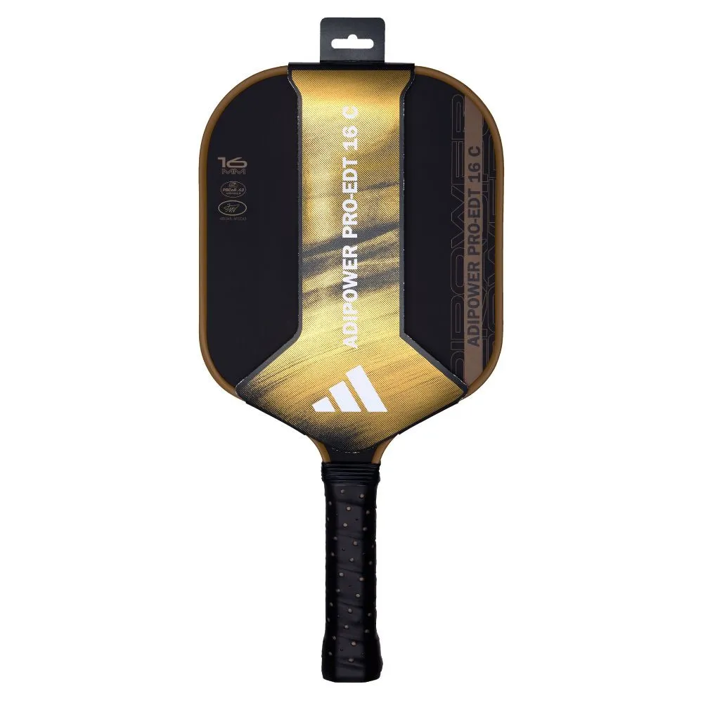 adidas ADIPOWER PRO Edition CTRL 16mm Pickleball Paddle with packaging