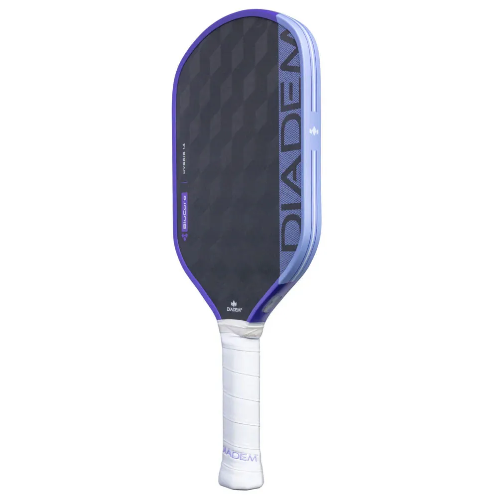 Diadem Edge BluCore Hybrid 14mm Pickleball Paddle - Ultraviolet, Side View