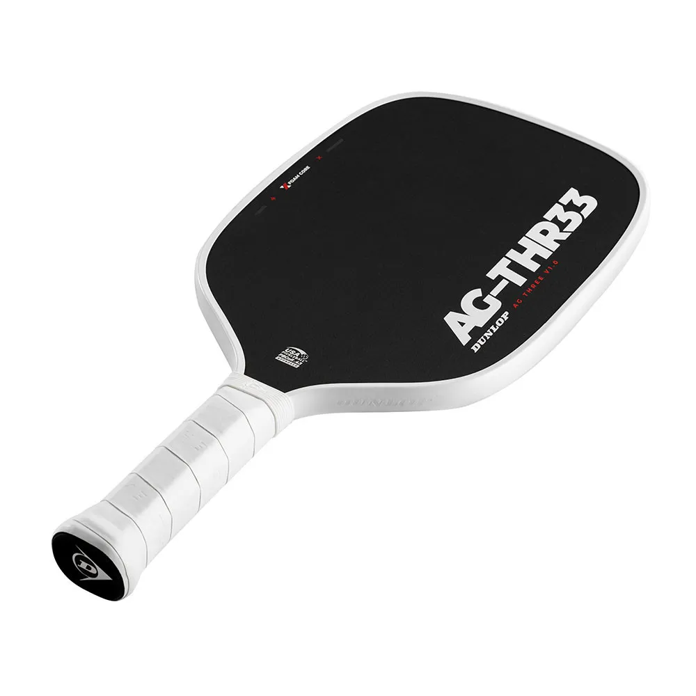 Dunlop AG-Three v1.0 Pickleball Paddle, Angled View Laying Down
