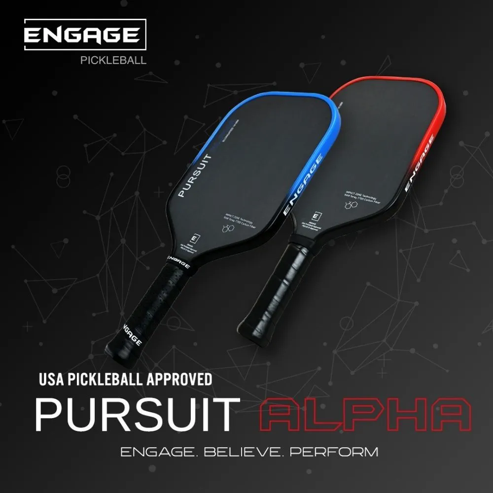 Engage Pursuit Alpha 16mm Pickleball Paddle Infographic 2