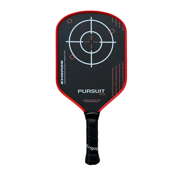 Engage Pursuit V2.0 Pickleball Paddle - shown in the Crimson Red colorway
