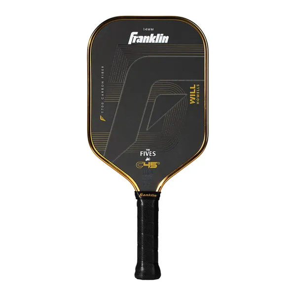 Franklin C45 'The Fives' 14mm Double Thermoformed Pickleball Paddle - Will Howells Elongated, Front View