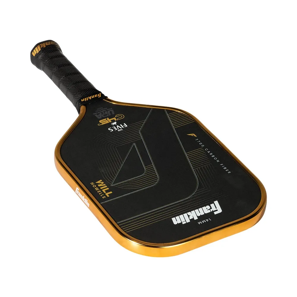 Franklin C45 'The Fives' 14mm Double Thermoformed Pickleball Paddle - Will Howells Elongated, Flat Angle