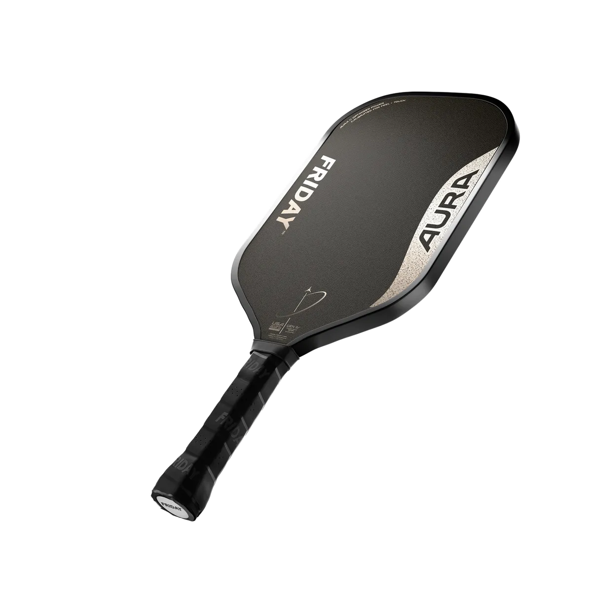 FRIDAY Aura Elongated Pickleball Paddle - Eclipse, Side View