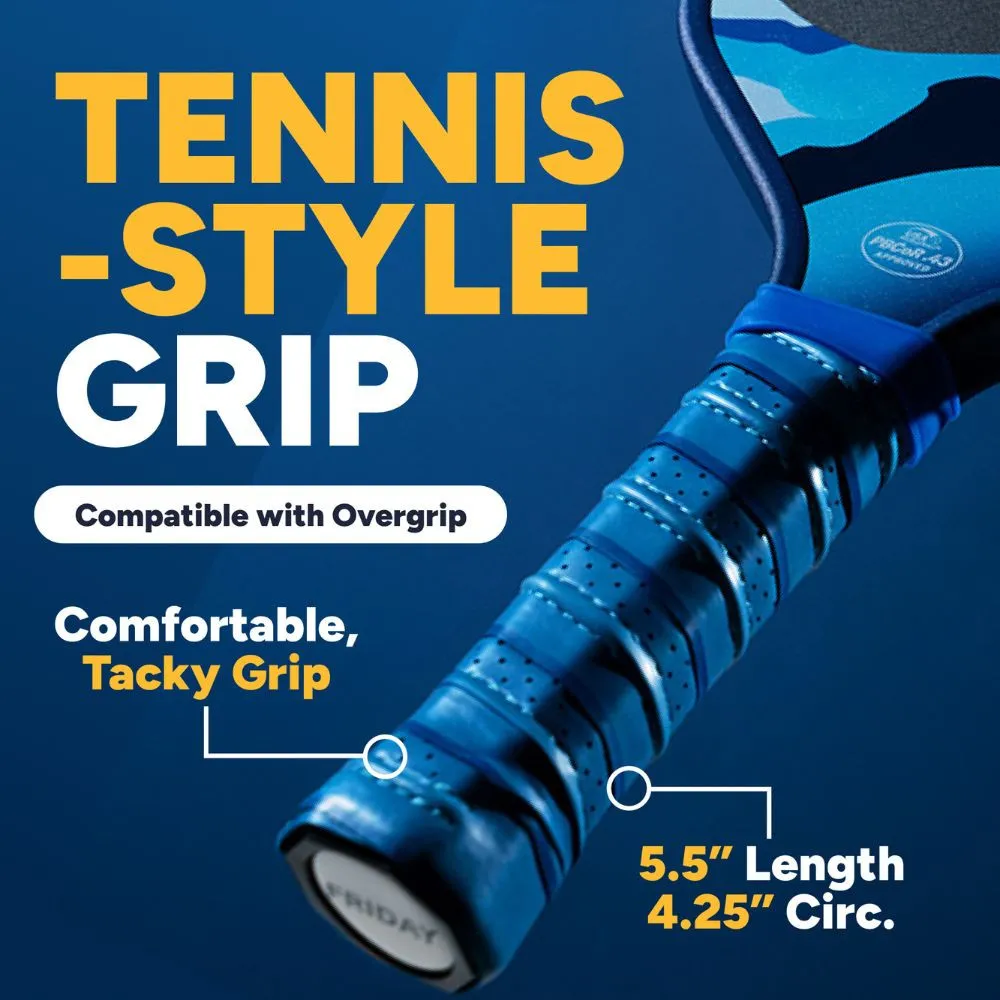 FRIDAY Fever 101 Pickleball Paddle tennis style grip