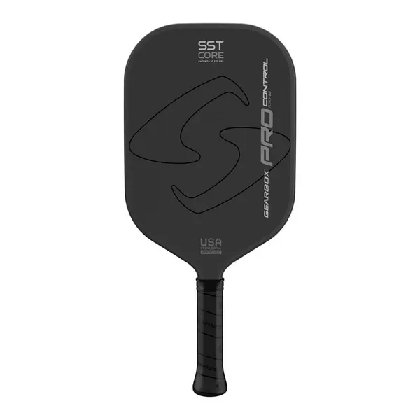 Front facing view of the Gearbox PRO Control Fusion Pickleball Paddle