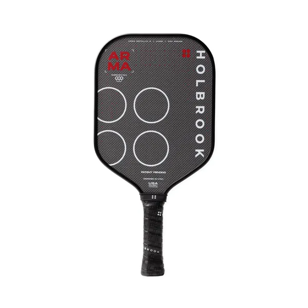 Front of the Holbrook ARMA S Metallic Pickleball Paddle