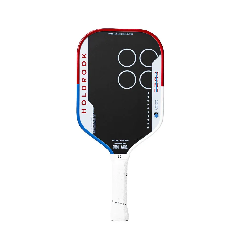 Holbrook Fuze Elongated 16mm Pickleball Paddle - American, Front View