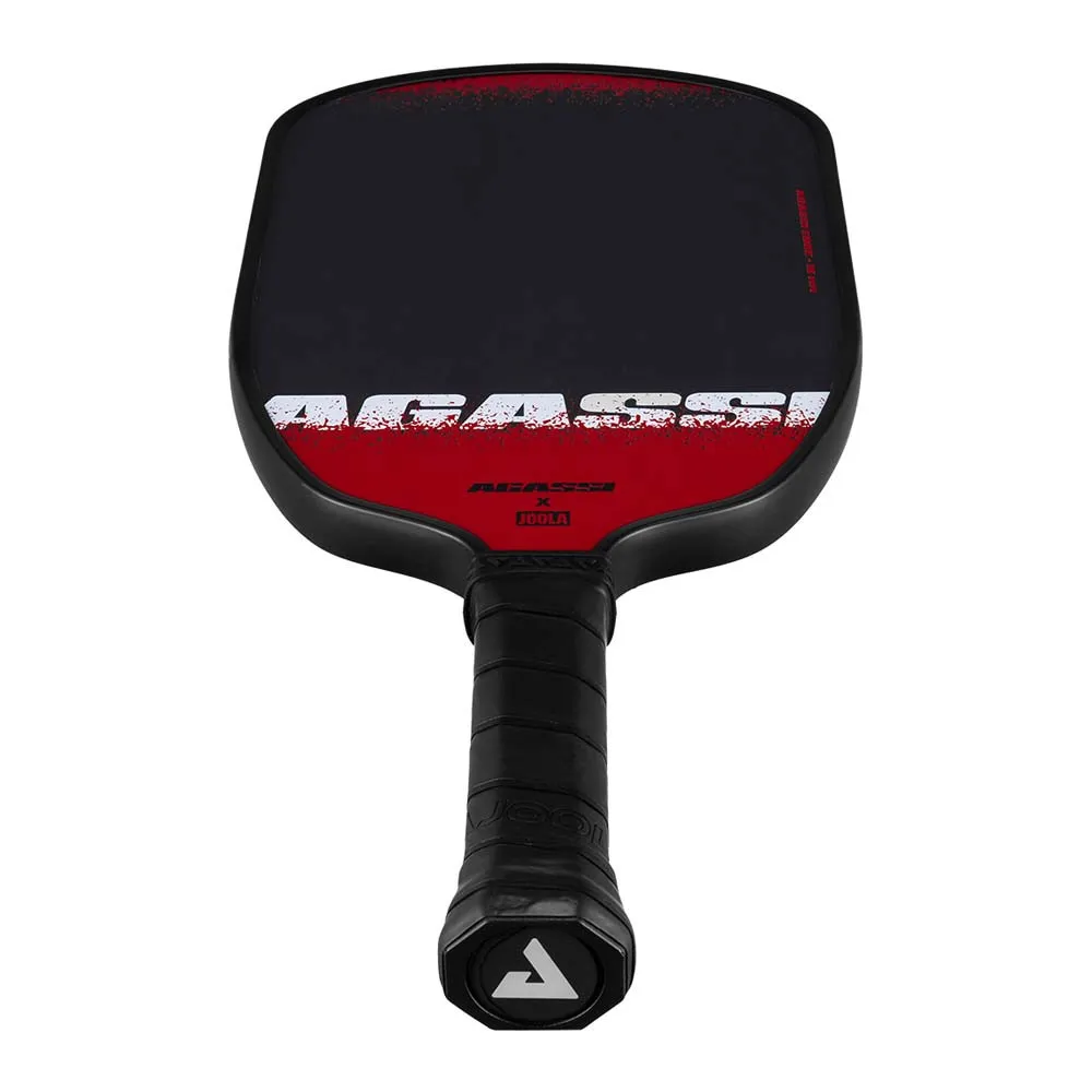 JOOLA Andre Agassi Edge 16mm Edge Pickleball Paddle - Butt Cap View