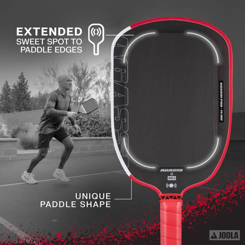 Agassi Pro JOOLA Paddle shape benefits