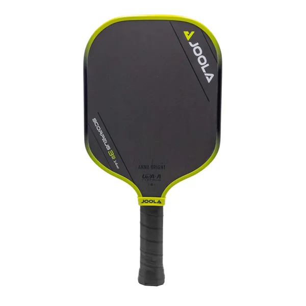 Front view of the JOOLA Anna Bright Scorpeus 14mm 3S Pickleball Paddle