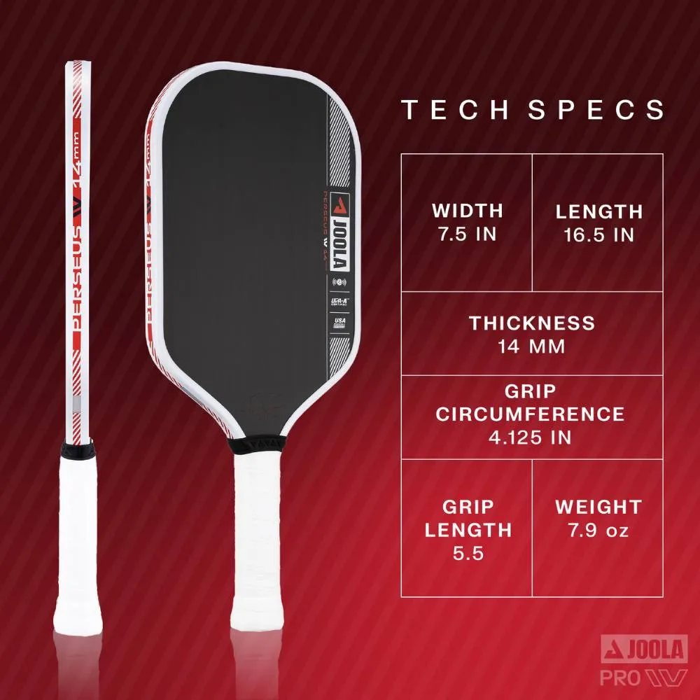 JOOLA Ben Johns Perseus Pro IV 14mm paddle specifications