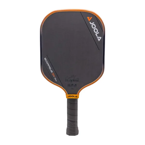 Front view of the JOOLA Collin Johns Scorpeus 16mm 3S Pickleball Paddle