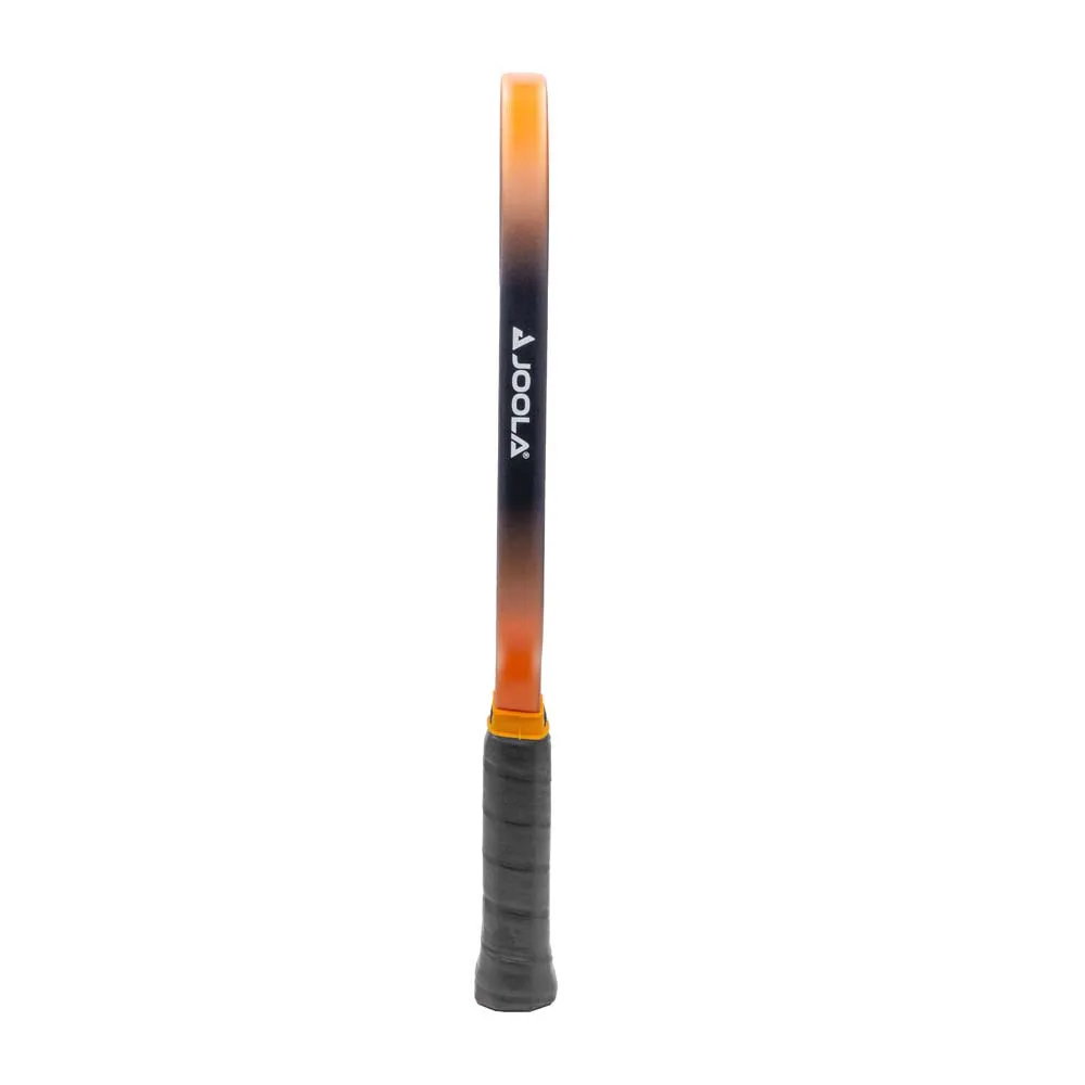 Edge guard and handle view of the JOOLA Collin Johns Scorpeus 16mm 3S Pickleball Paddle