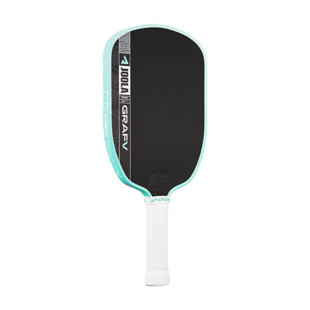 JOOLA Graf Pro V Steffi Graf 16mm Pickleball Paddle - Angled Side View