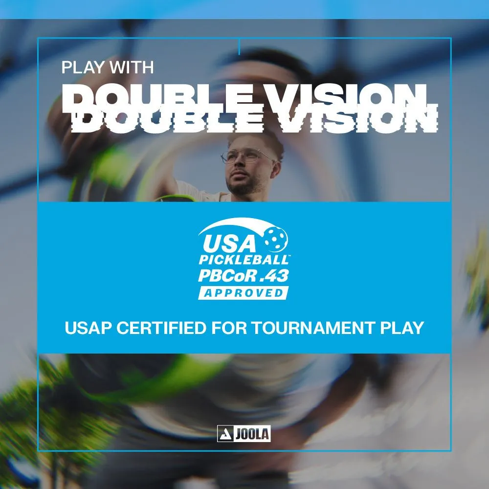 JOOLA Hyperion Double Vision 16mm Pickleball Paddle USAP Approved for tournament play