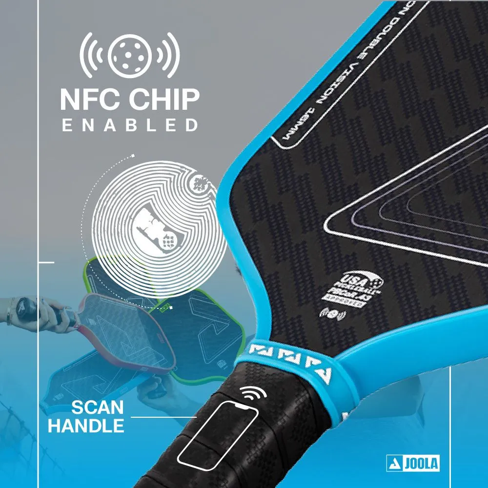 JOOLA Hyperion Double Vision 16mm Pickleball Paddle NFC chip authenticated