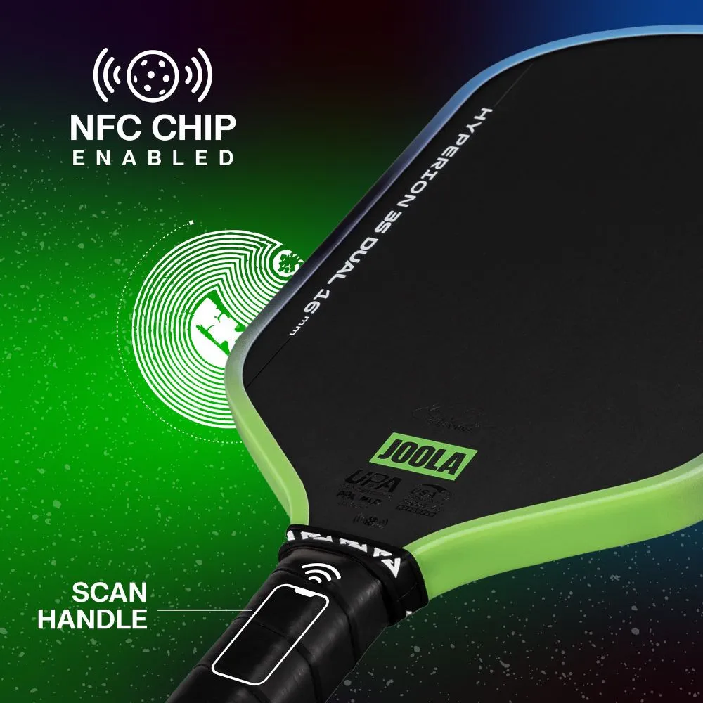 JOOLA Hyperion Pro 3S Dual 16mm Pickleball Paddle nfc tech