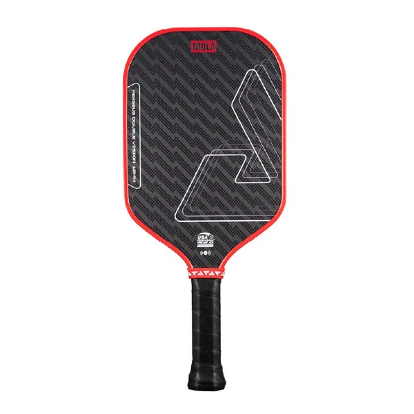 JOOLA Perseus Double Vision 16mm Pickleball Paddle front view in red