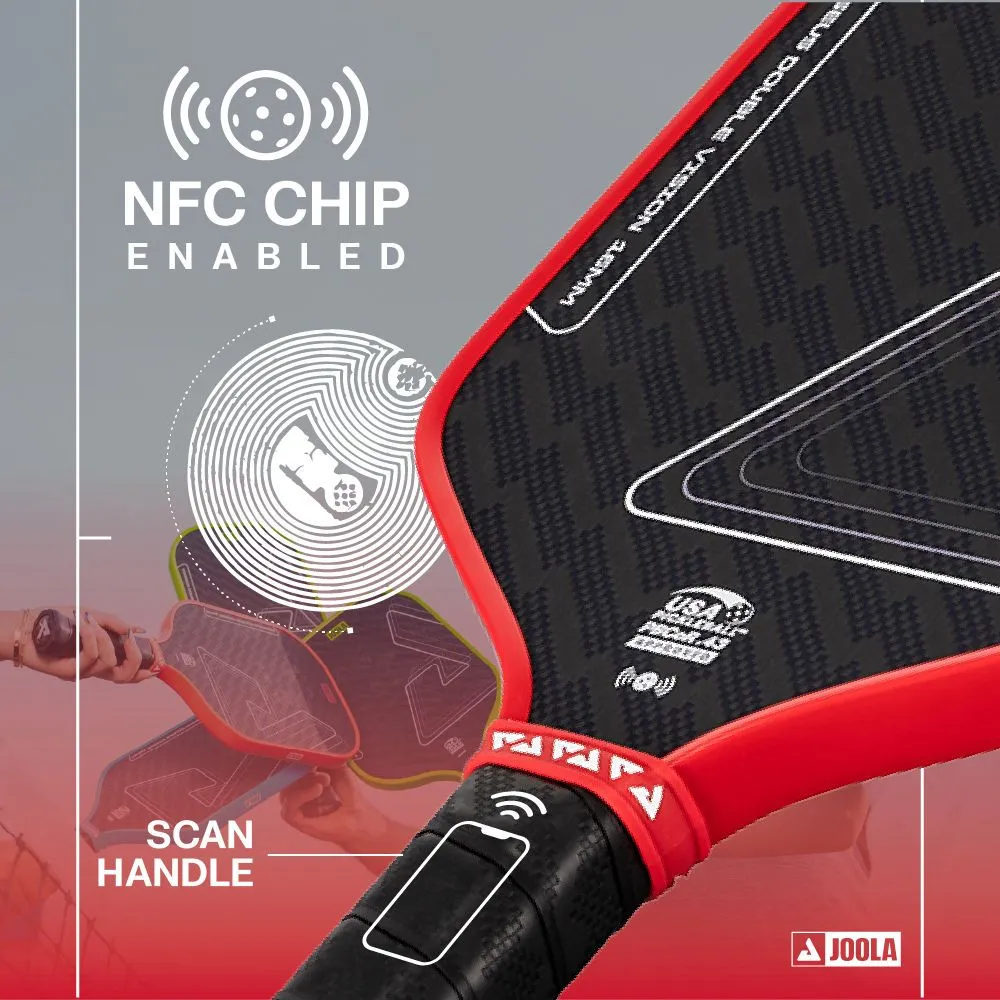 JOOLA Perseus Double Vision 16mm Pickleball Paddle NFC chip authenticated