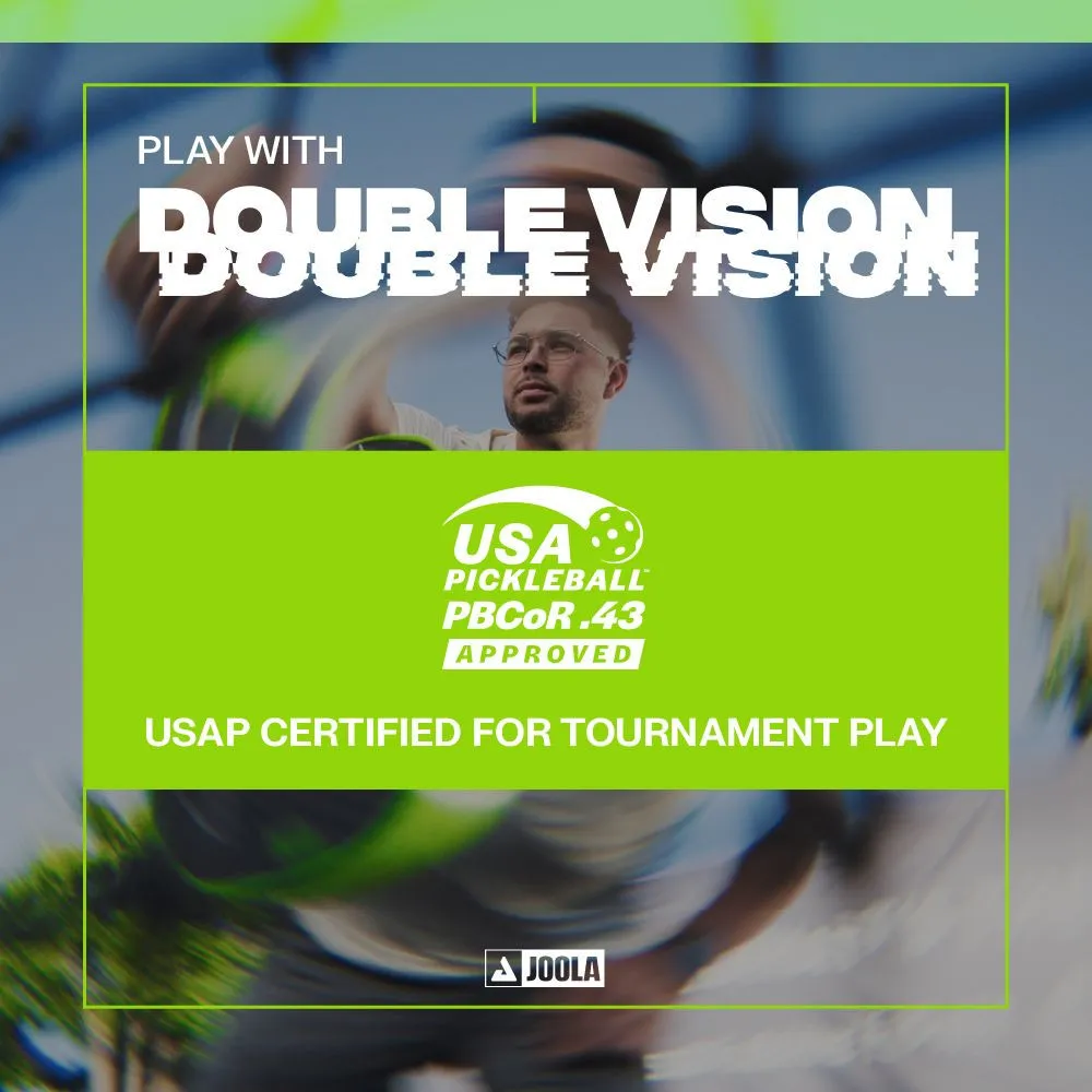 JOOLA Scorpeus Double Vision 16mm Pickleball Paddle USAP approved for tournament play