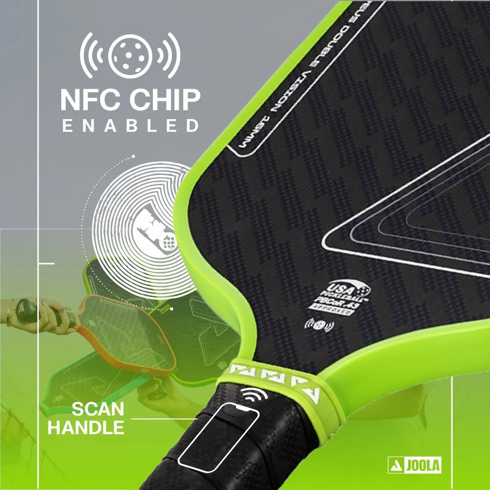 JOOLA Scorpeus Double Vision 16mm Pickleball Paddle NFC chip authenticated
