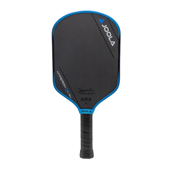 Front view of the JOOLA Simone Jardim Hyperion 16mm 3S Pickleball Paddle