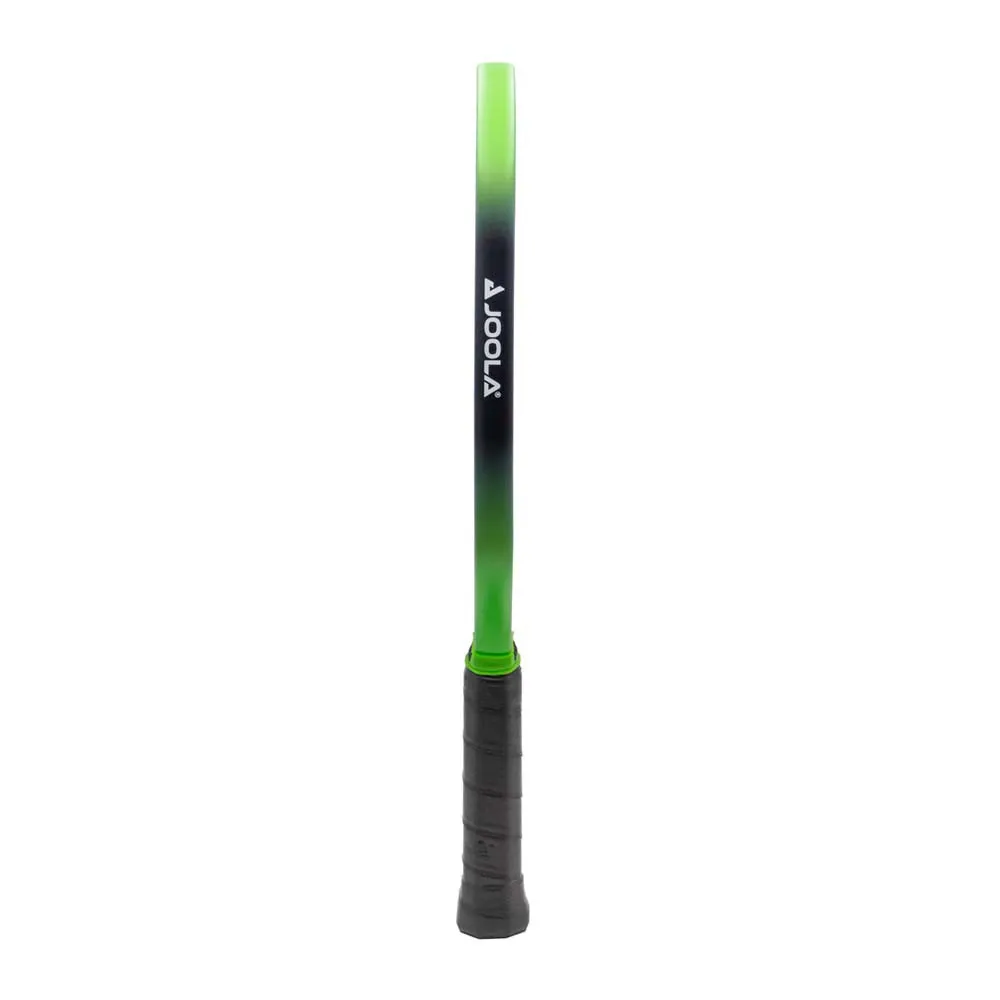 Edge guard and handle view of the JOOLA Simone Jardim Hyperion 16mm 3S Pickleball Paddle