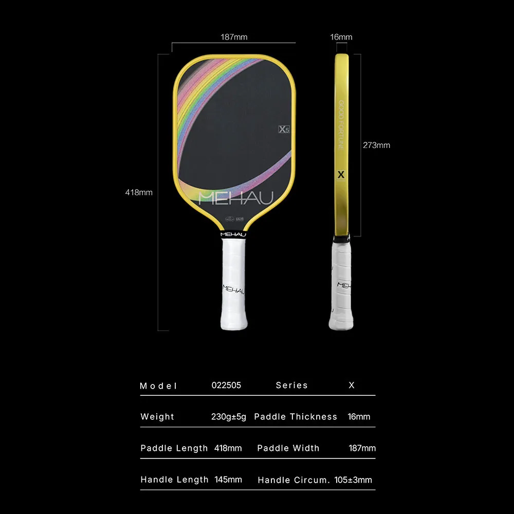MEHAU E5 Precise Series Pickleball Paddle - Specs