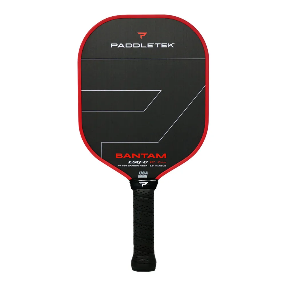 Paddletek Bantam ESQ-C 14.3mm Pickleball Paddle - shown in Red