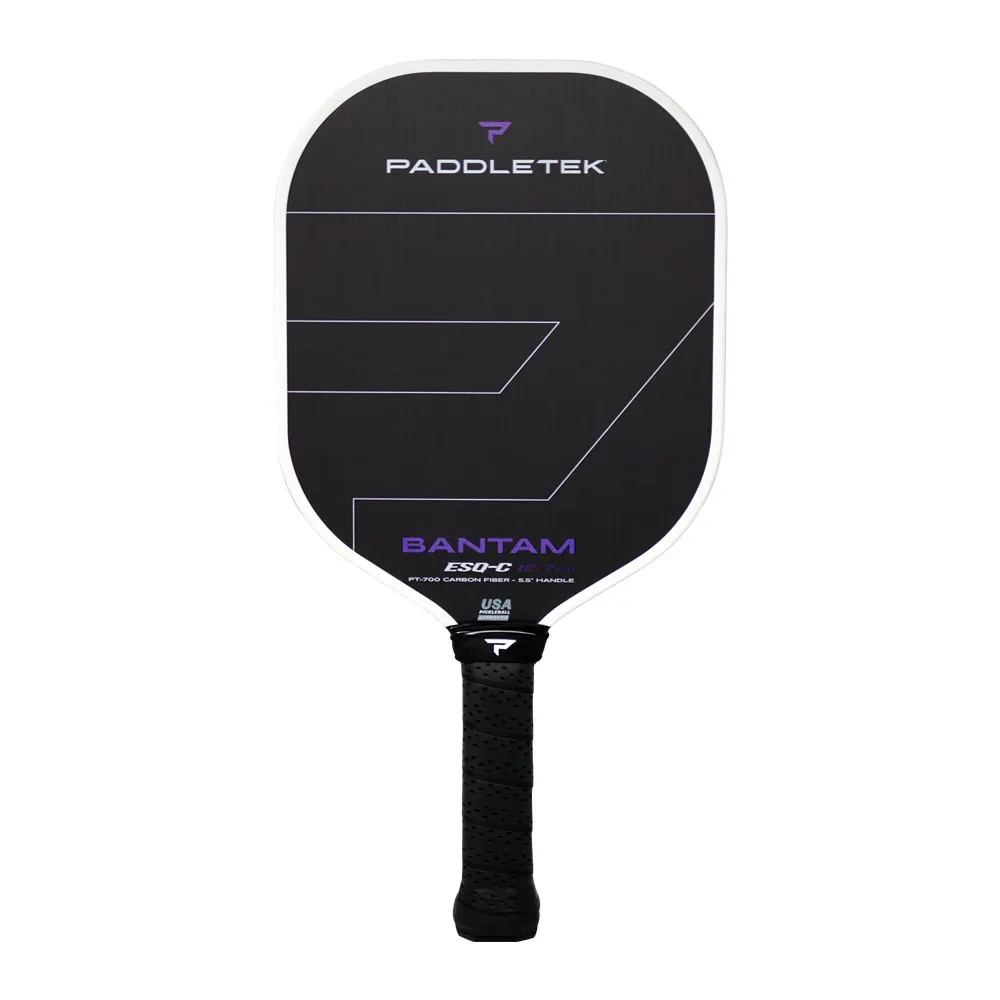 Paddletek Bantam ESQ-C 14.3mm Pickleball Paddle - shown in Purple