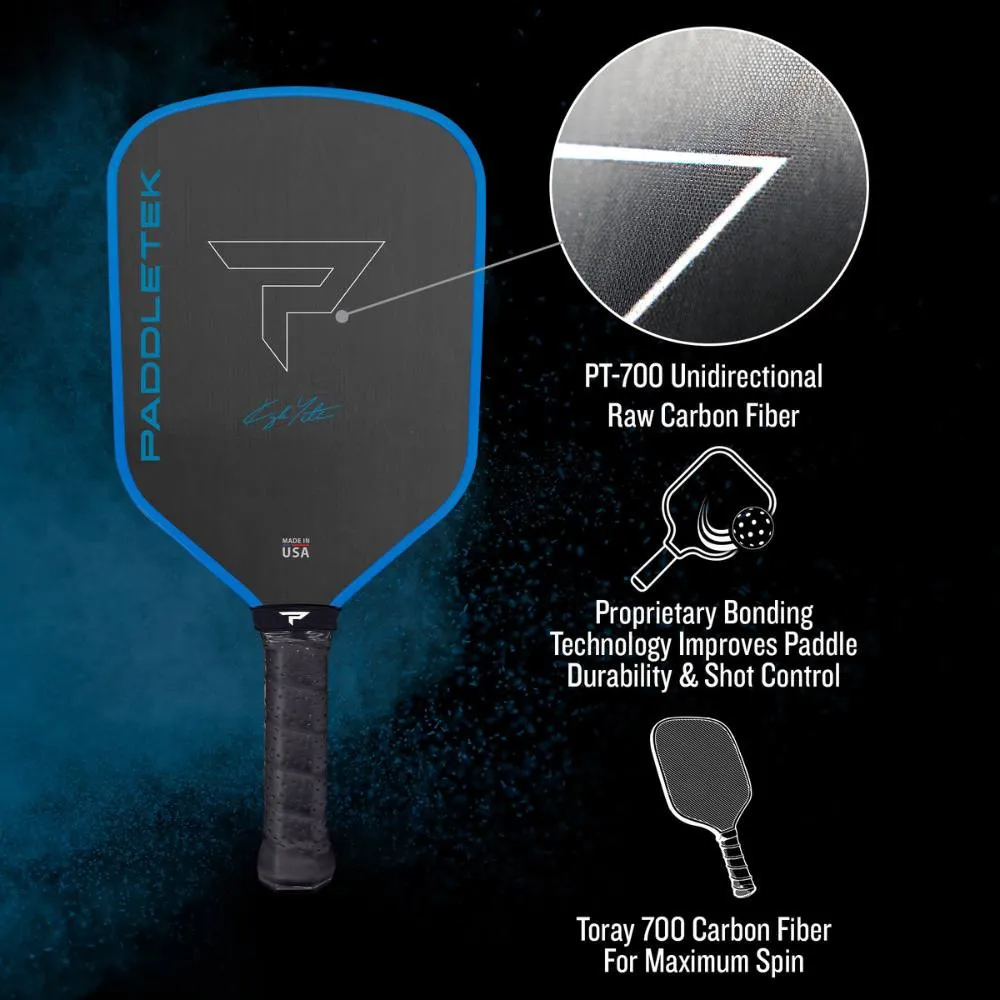 Raw Carbon Fiber Face of the Paddletek GTO-C