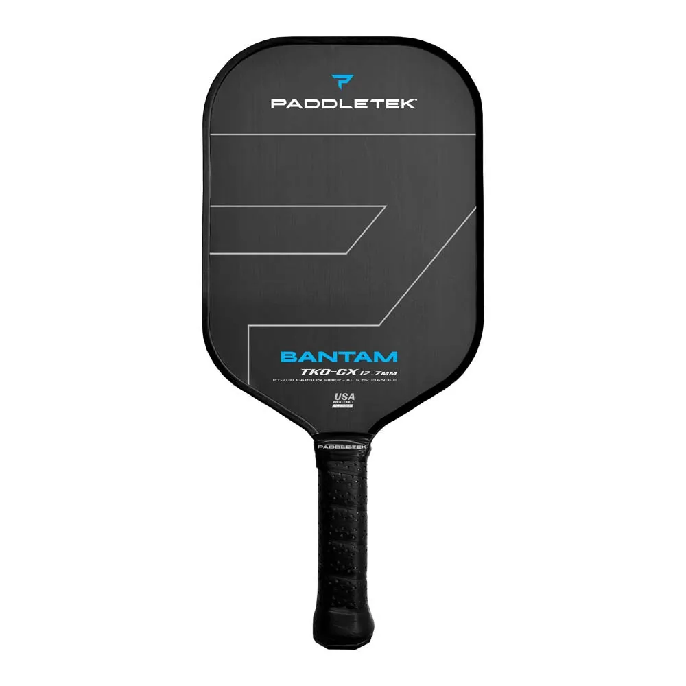Paddletek Bantam TKO-CX 12.7mm Pickleball Paddle shown in Riptide