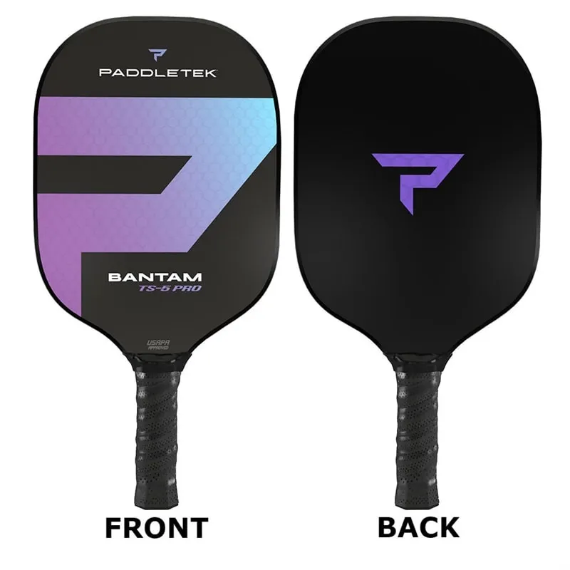 Bantam TS-5 Pro Composite Pickleball Paddle, choose from 2 weights, 2 grips sizes and five colors.