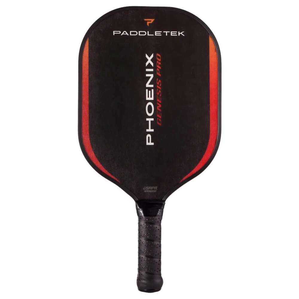 Paddletek Phoenix Genesis Pro Composite Pickleball Paddle in red wildfire