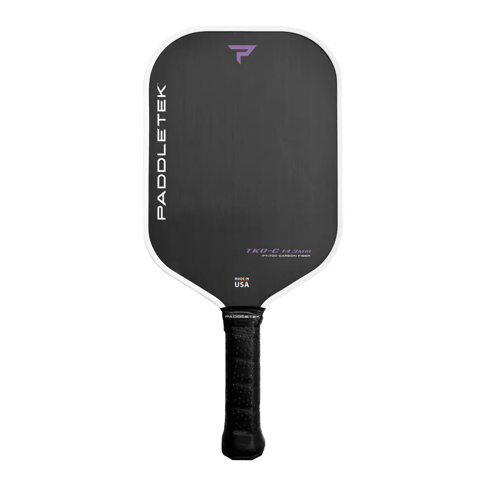 Back view of the Paddletek Tempest TKO-C 14mm Pickleball Paddle shown in Aurora