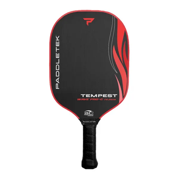Paddletek Tempest Wave Pro-C 14.3mm Pickleball Paddle shown in Wildfire