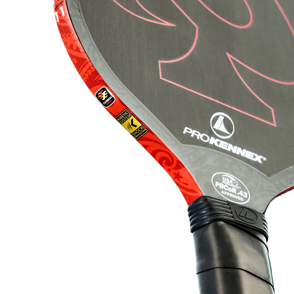 ProKennex Black Ace Avenger 11mm Pickleball Paddle, Handle and Throat Detail