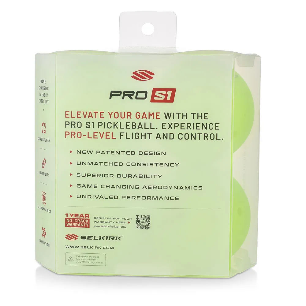 Selkirk Pro S1 Pickleball - 1 Year Warranty Details