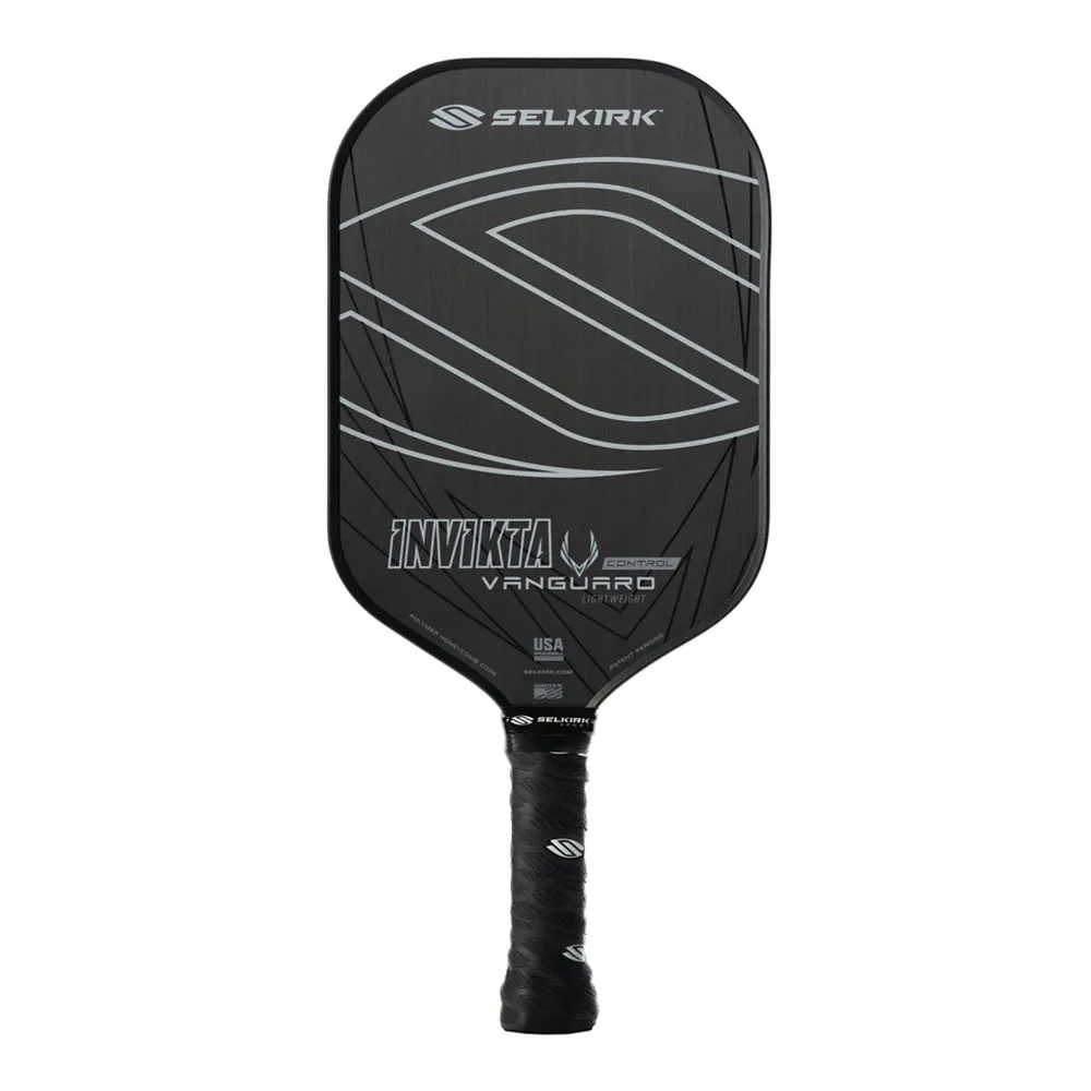 View of the Selkirk Vanguard Control Invikta Lightweight Pickleball Paddle
