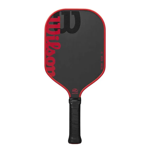 Front view of the Wilson Blaze 13mm Carbon-Fiberglass Hybrid Pickleball Paddle.