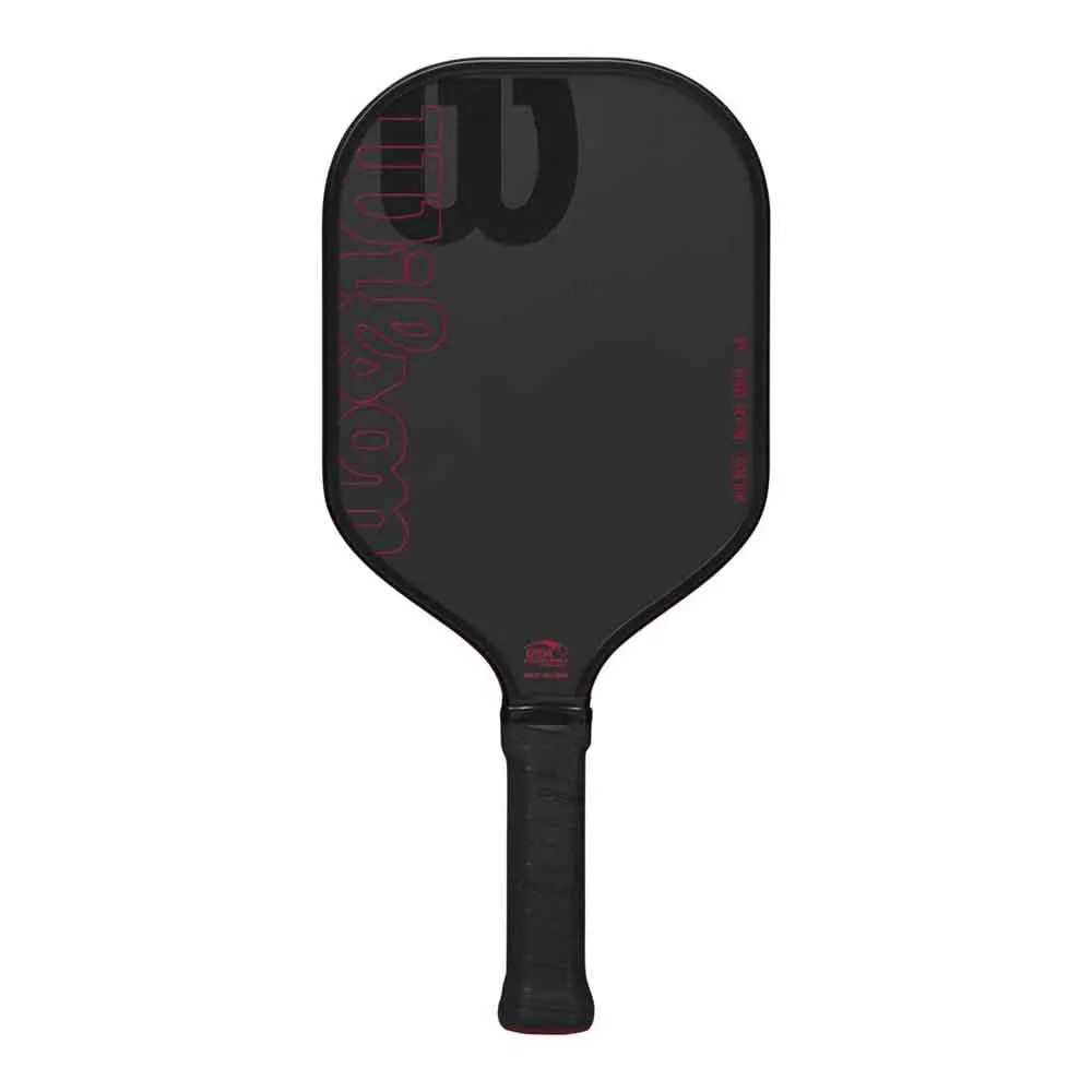Front view of the Wilson Blaze Tour 16mm Carbon Fiber Pickleball Paddle.