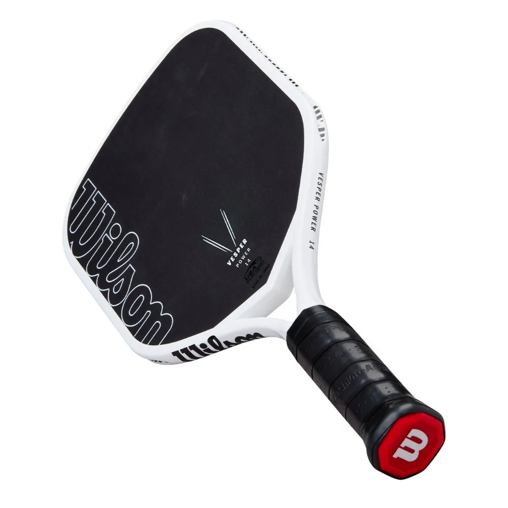 Lower angled view of the Wilson Vesper Power Pickleball Paddle