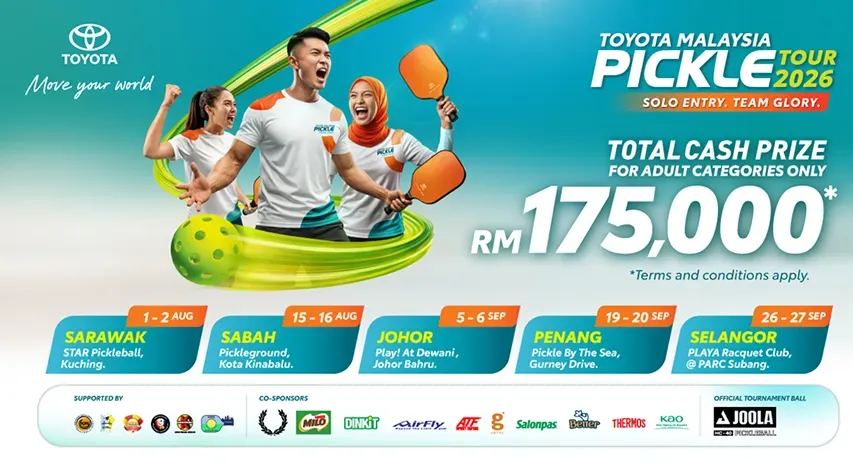 Toyota Malaysia Pickle Tour 2026 Brings RM175,000 Prize Pool to Five Cities